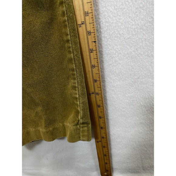 J Crew Womens Corduroy Pants Size 38R green mustard Cotton Classic Fit - Picture 5 of 10